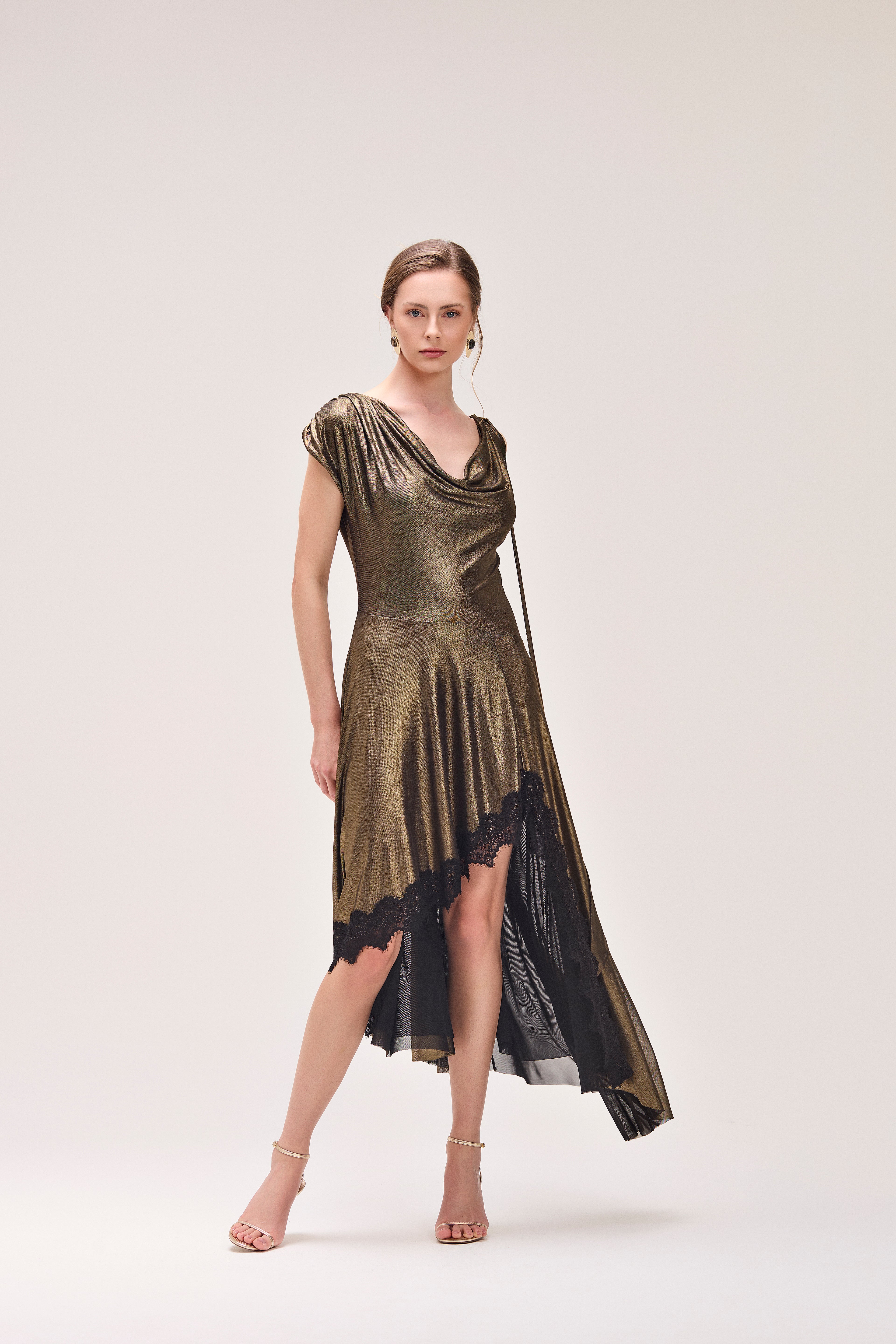 Vestido Conexão Dourado
