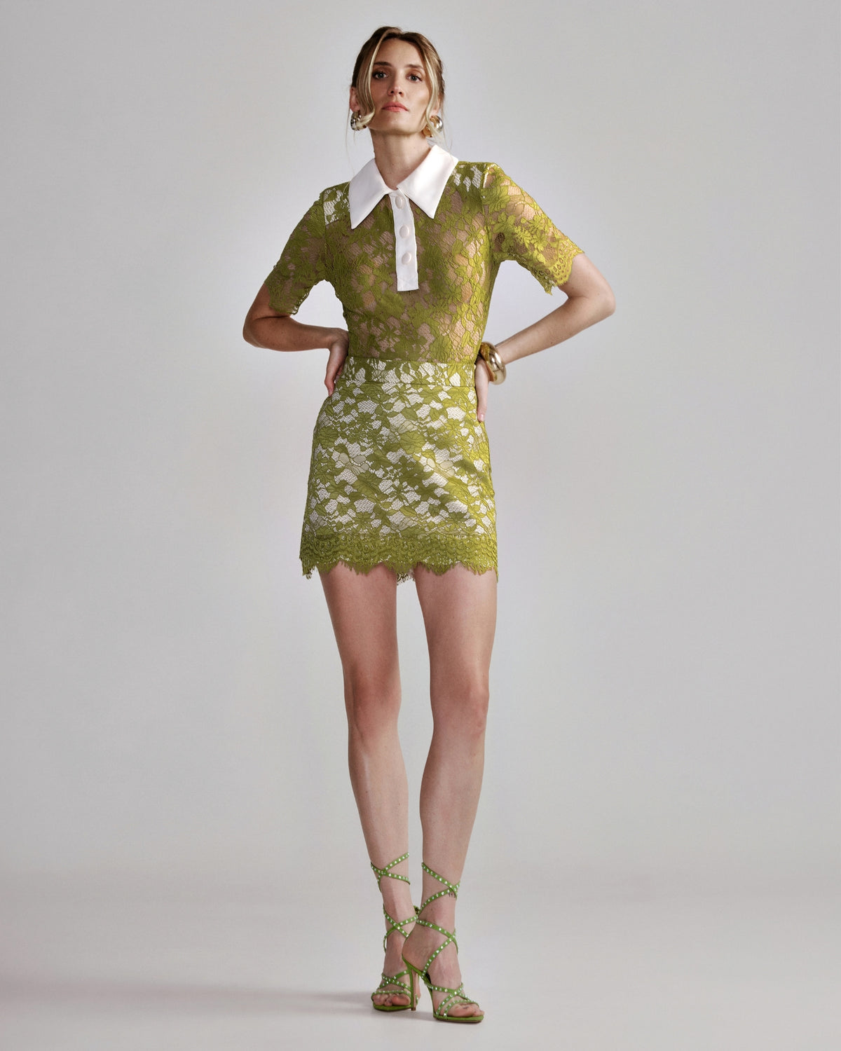 Body de Renda Verde