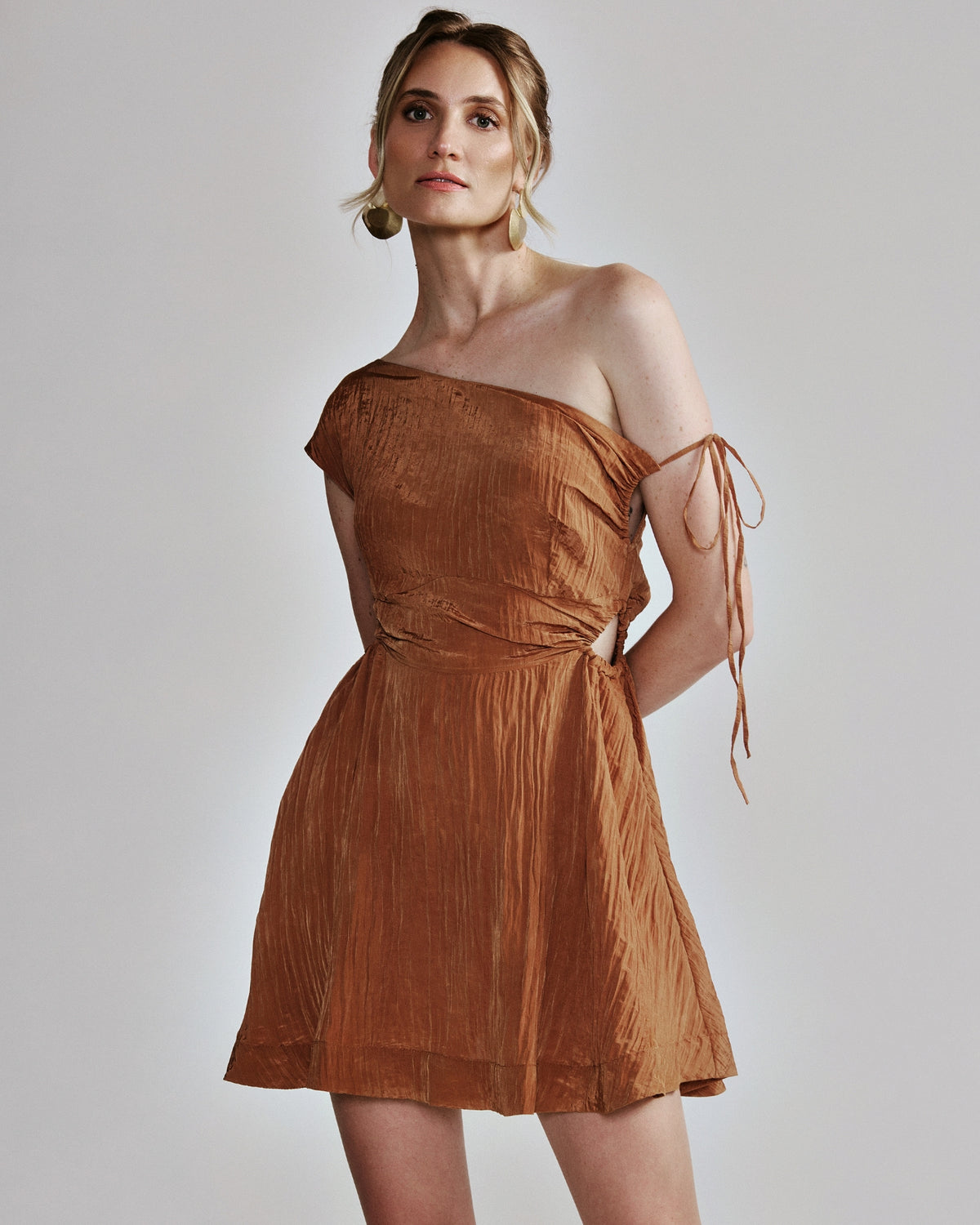 Vestido Rodado Marrom