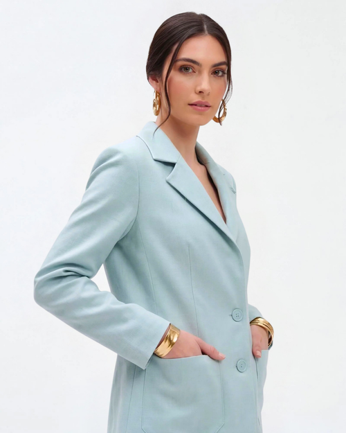 Blazer Forma Azul
