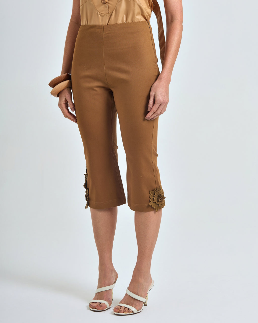 Calça Capri Marrom