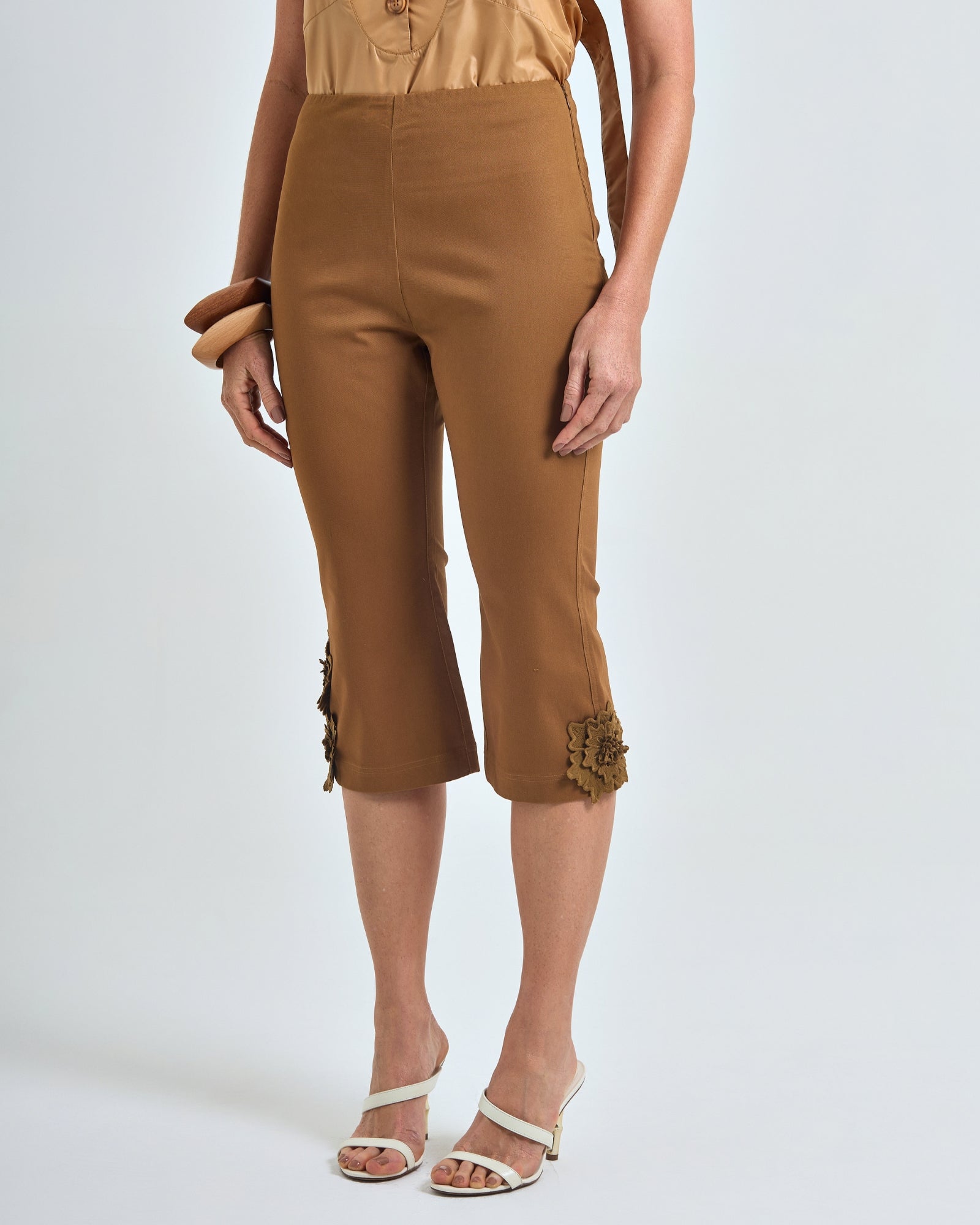 Calça Capri Marrom