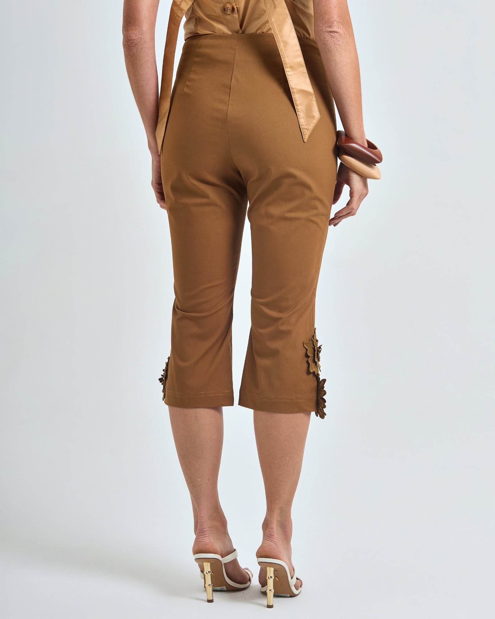 Calça Capri Marrom