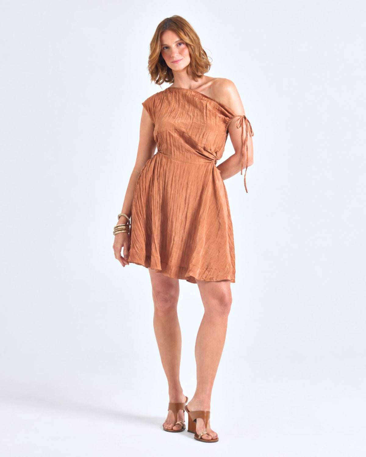 Vestido Rodado Marrom