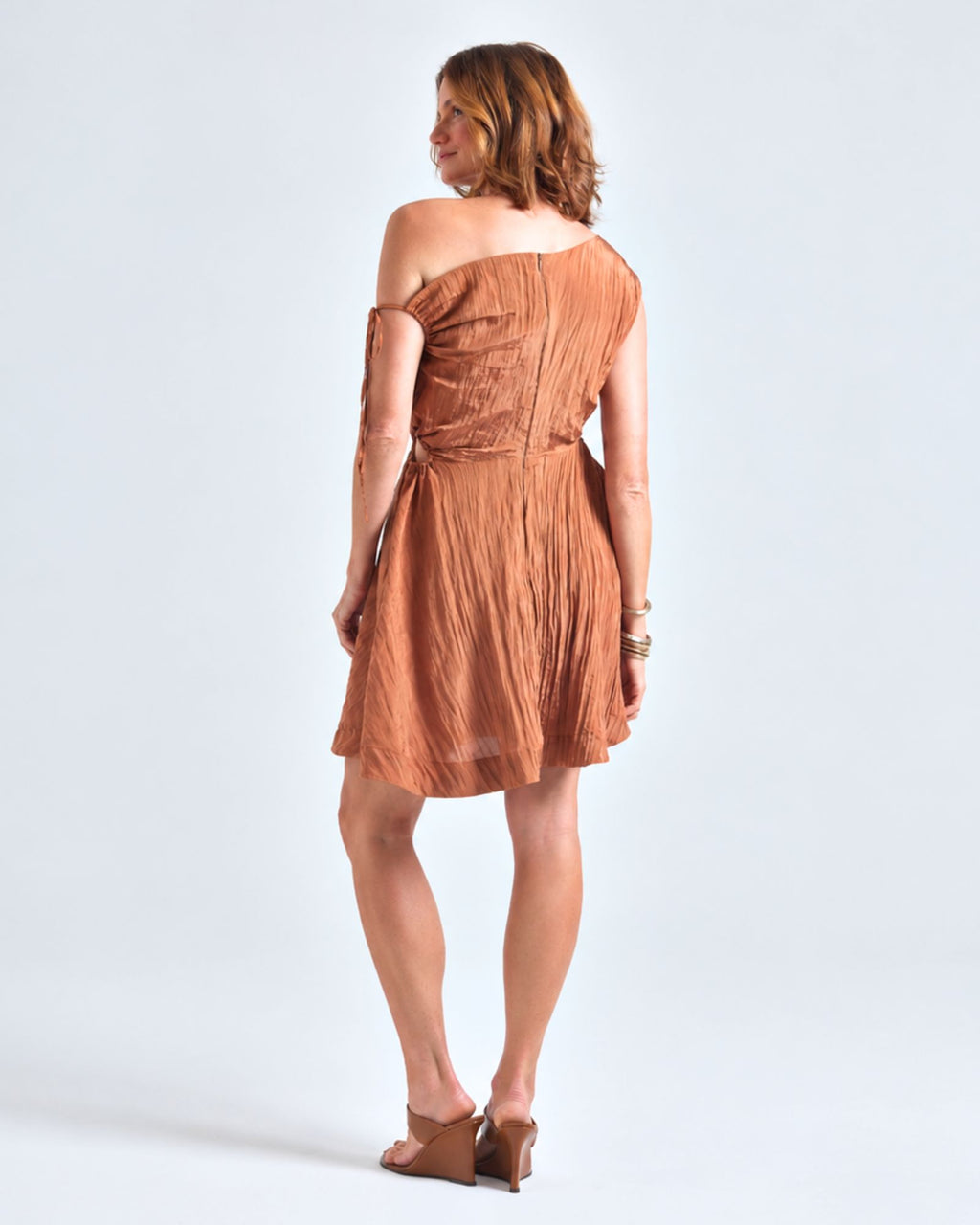 Vestido Rodado Marrom