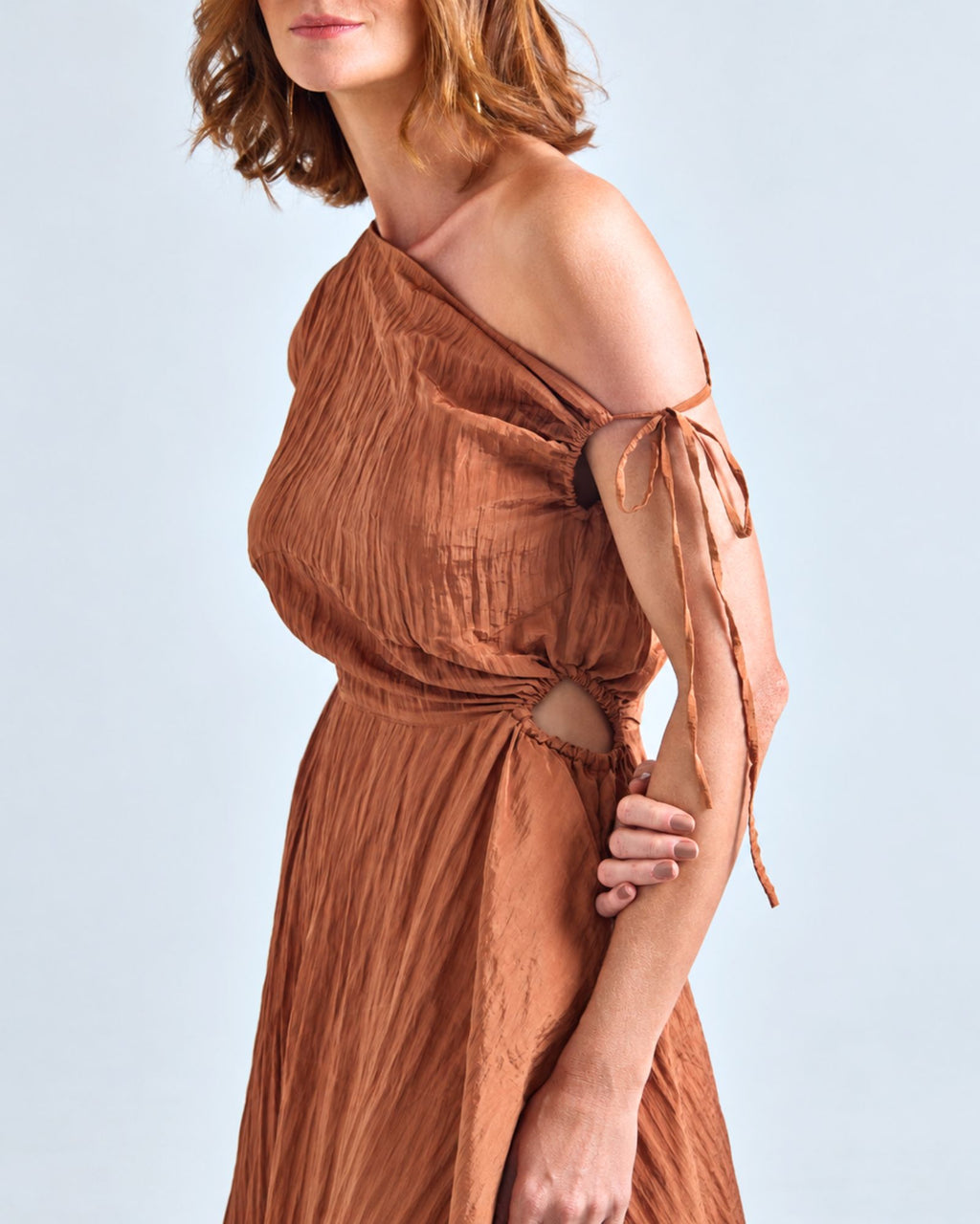 Vestido Rodado Marrom