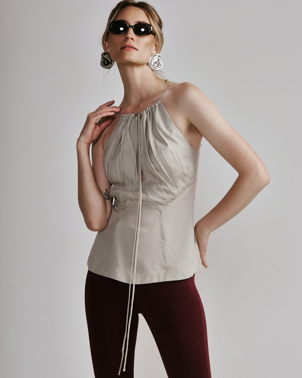 Blusa Frente Única Cinza