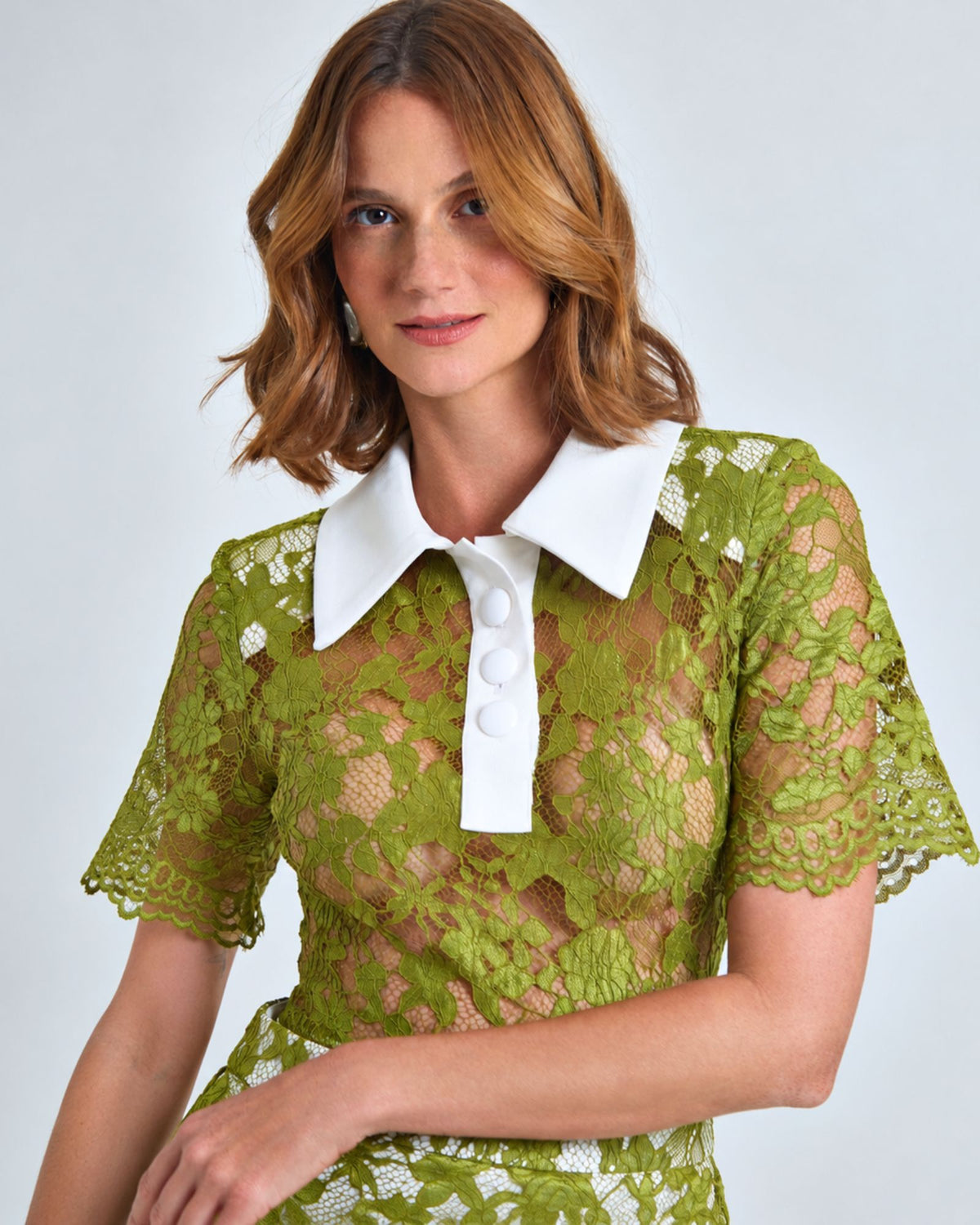 Body de Renda Verde