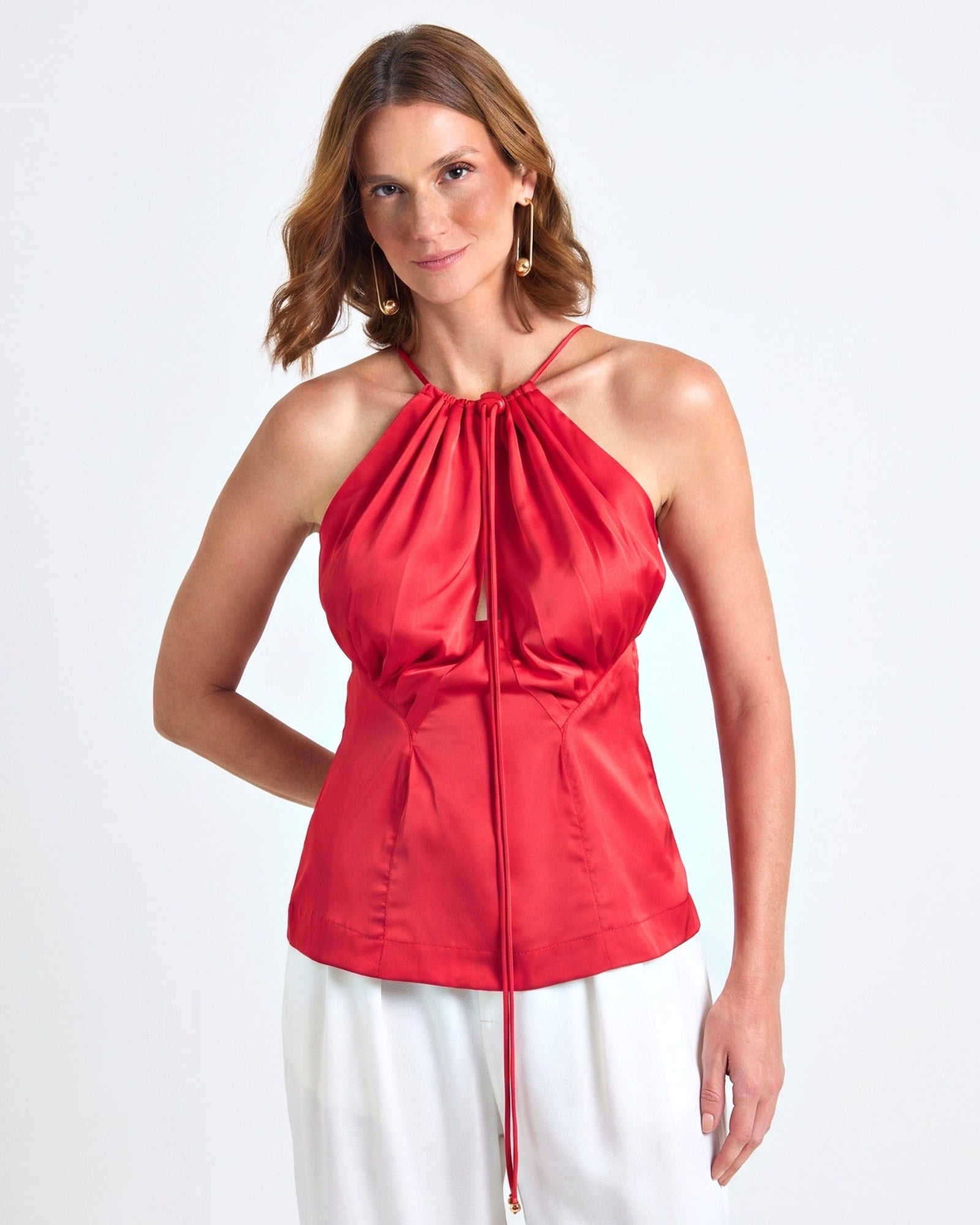 Blusa Frente Única Vermelha