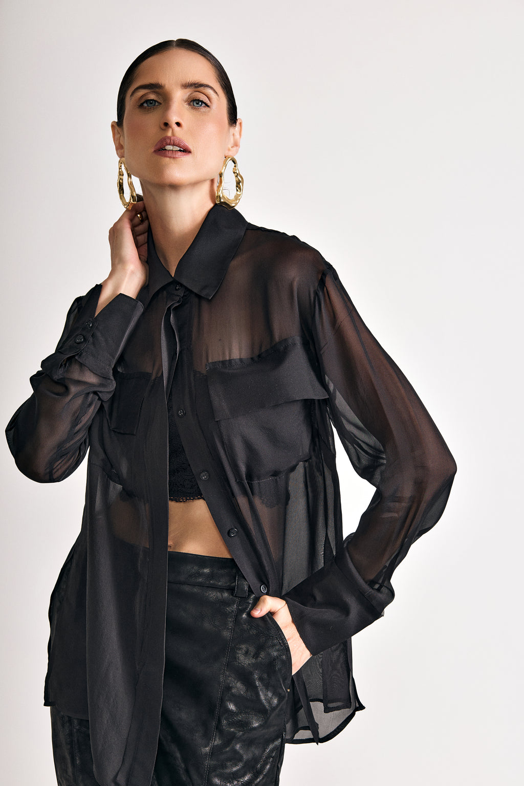 Camisa Seda Horizonte
