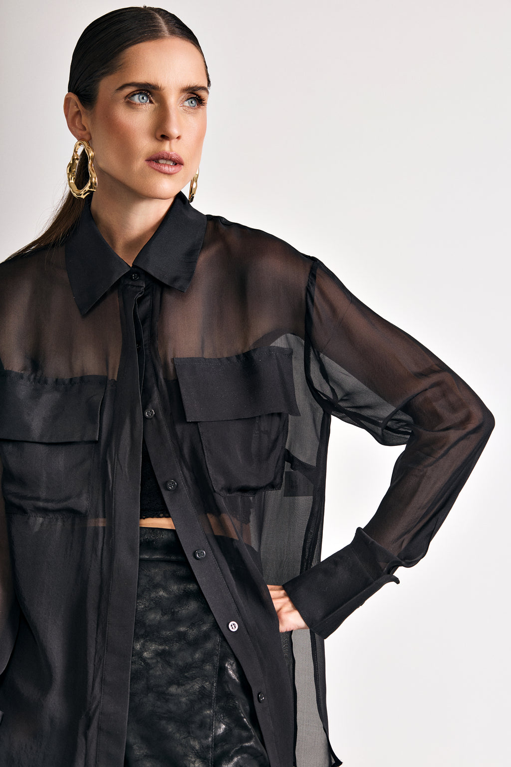 Camisa Seda Horizonte
