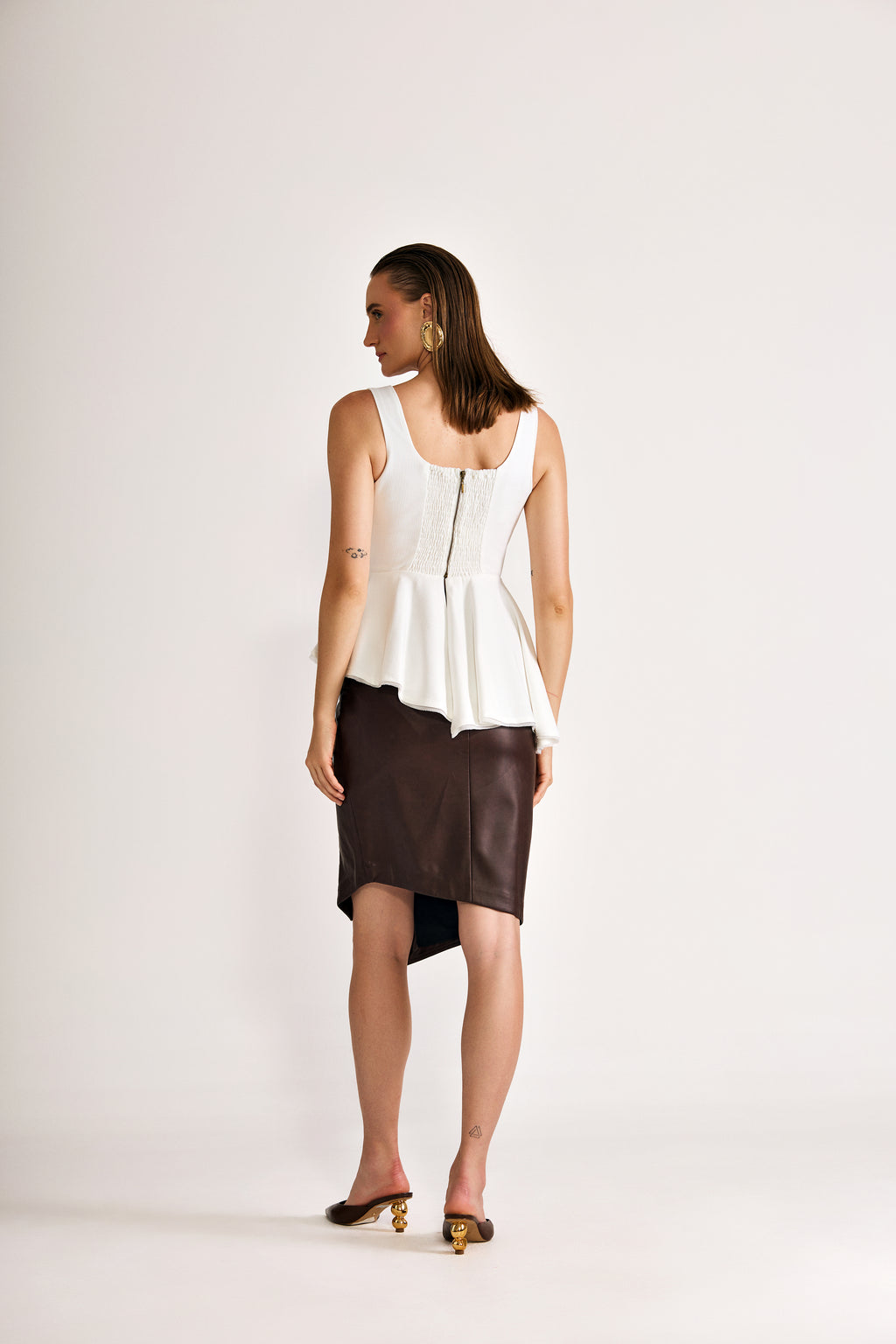 Blusa Peplum Arcos