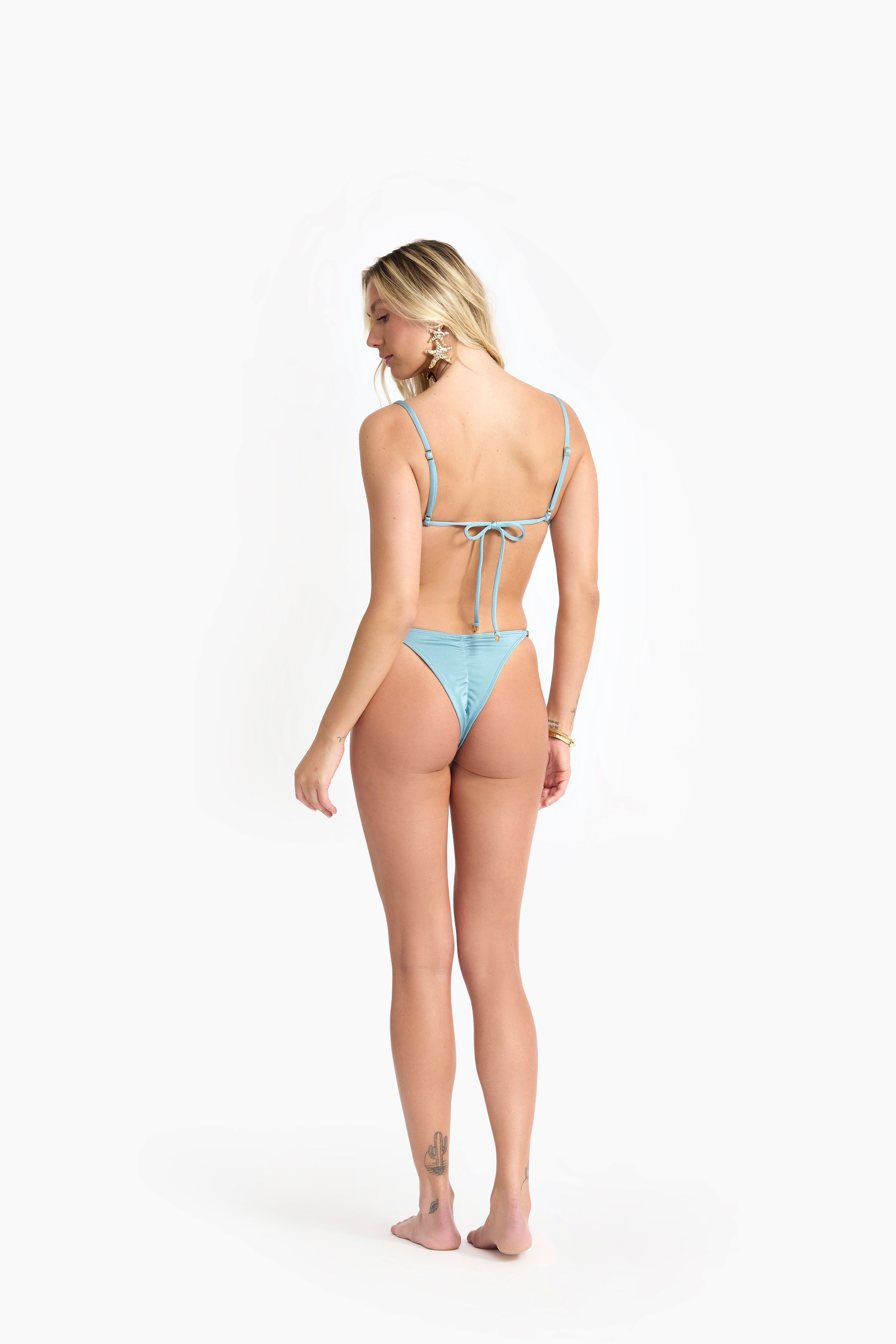 Top Cortininha Fixo Estrela Azul