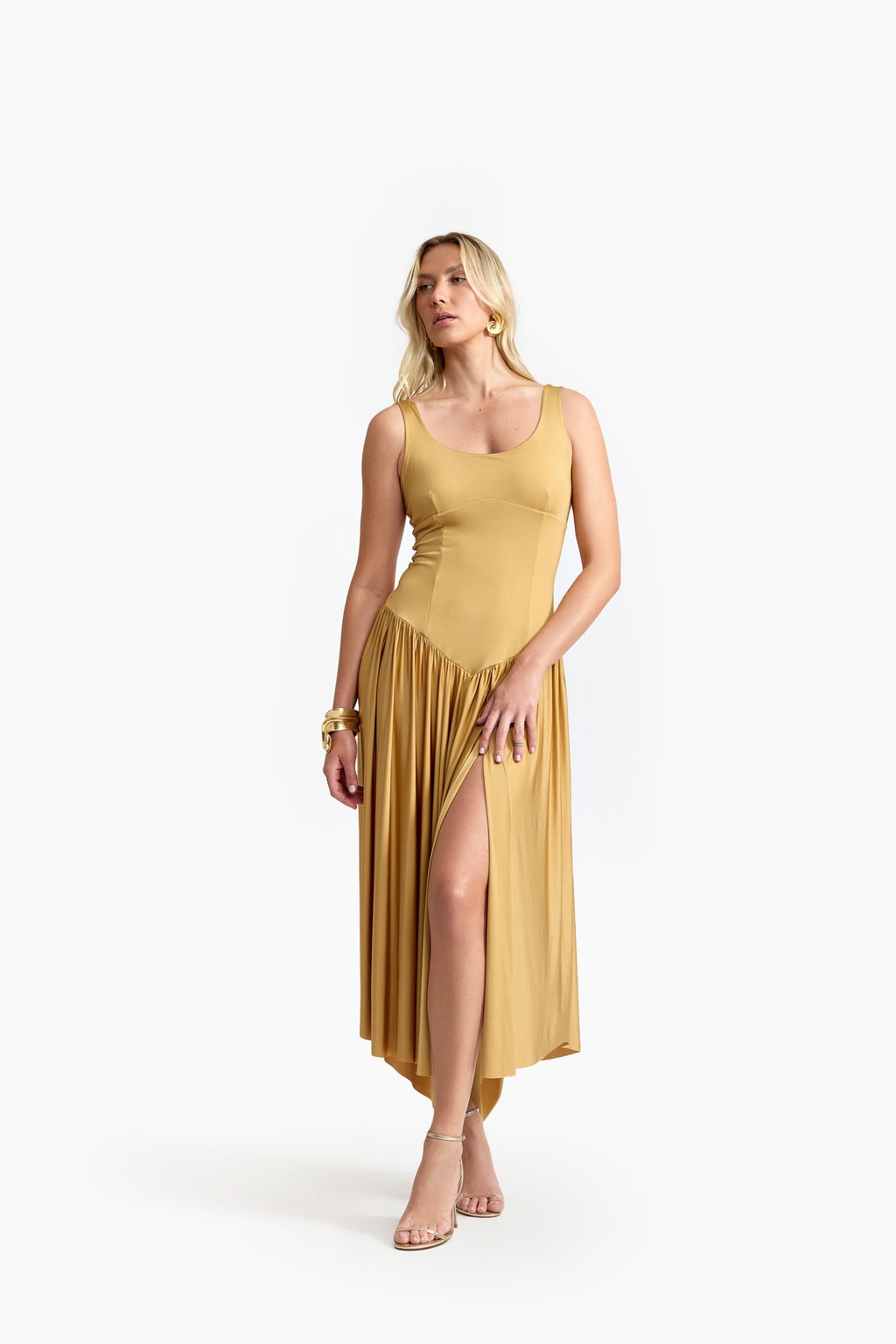 Vestido Sunset Dourado