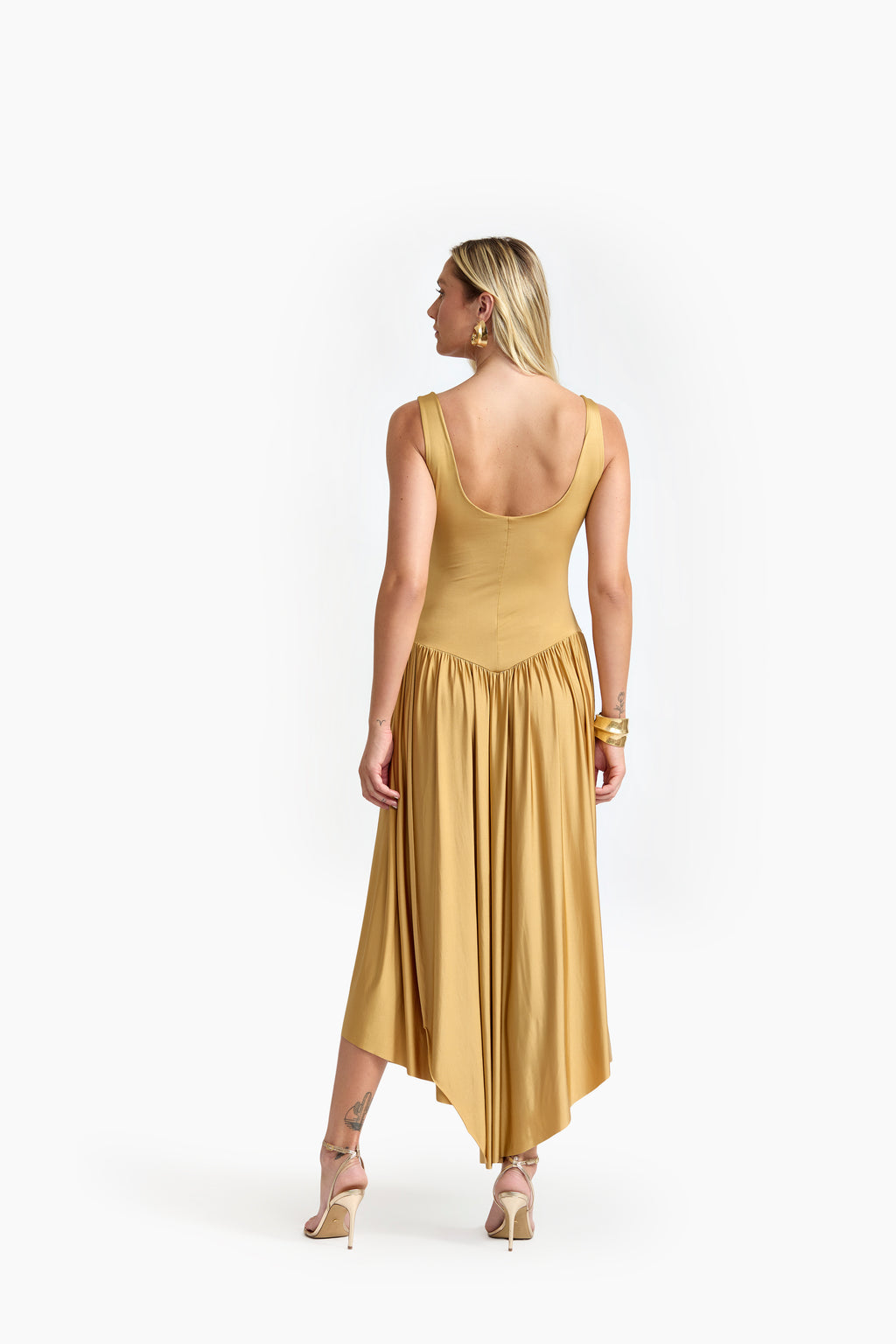 Vestido Sunset Dourado