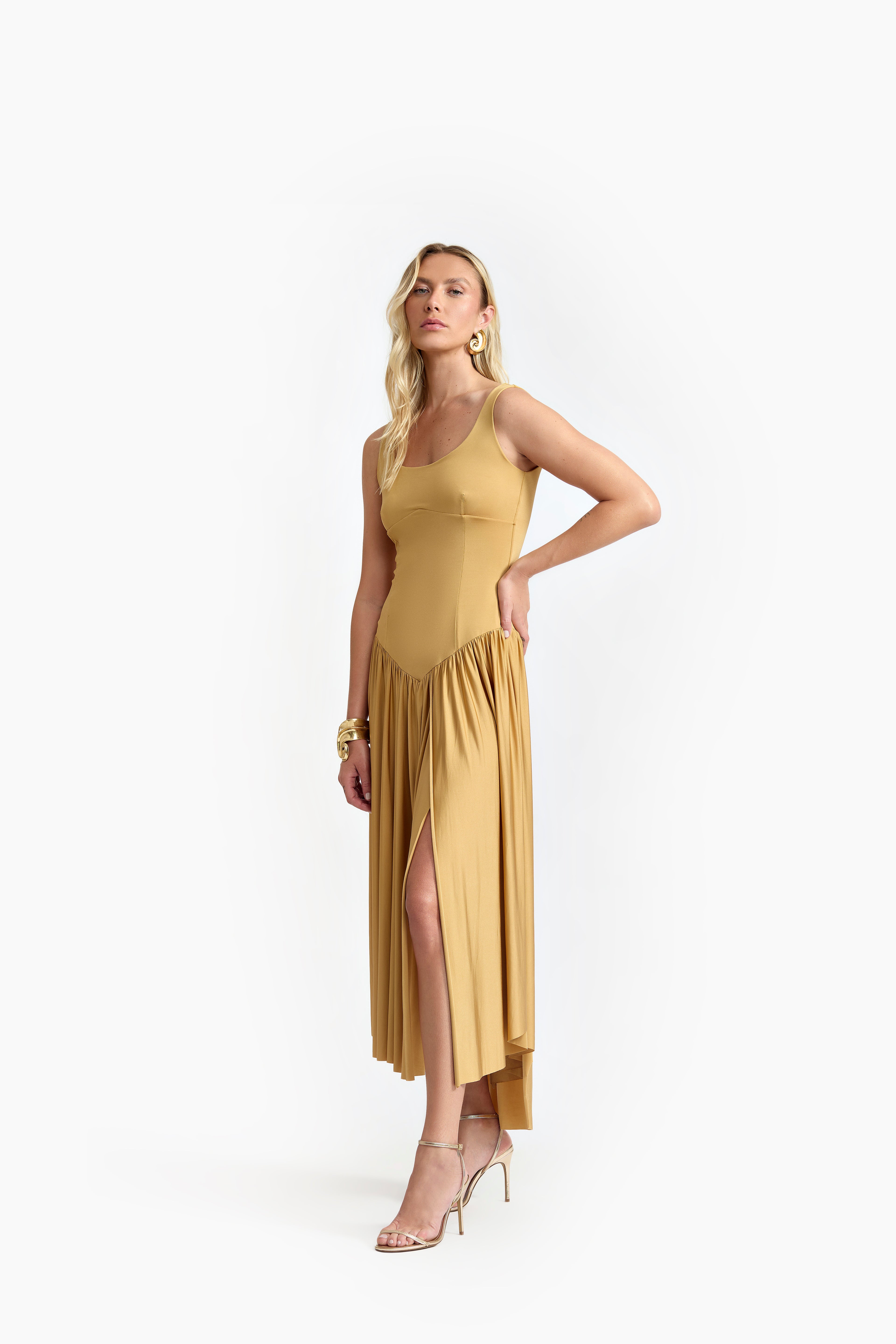 Vestido Sunset Dourado
