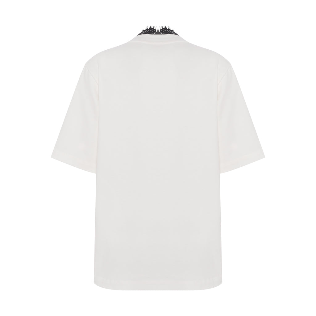 Camiseta Rara Renda Preta