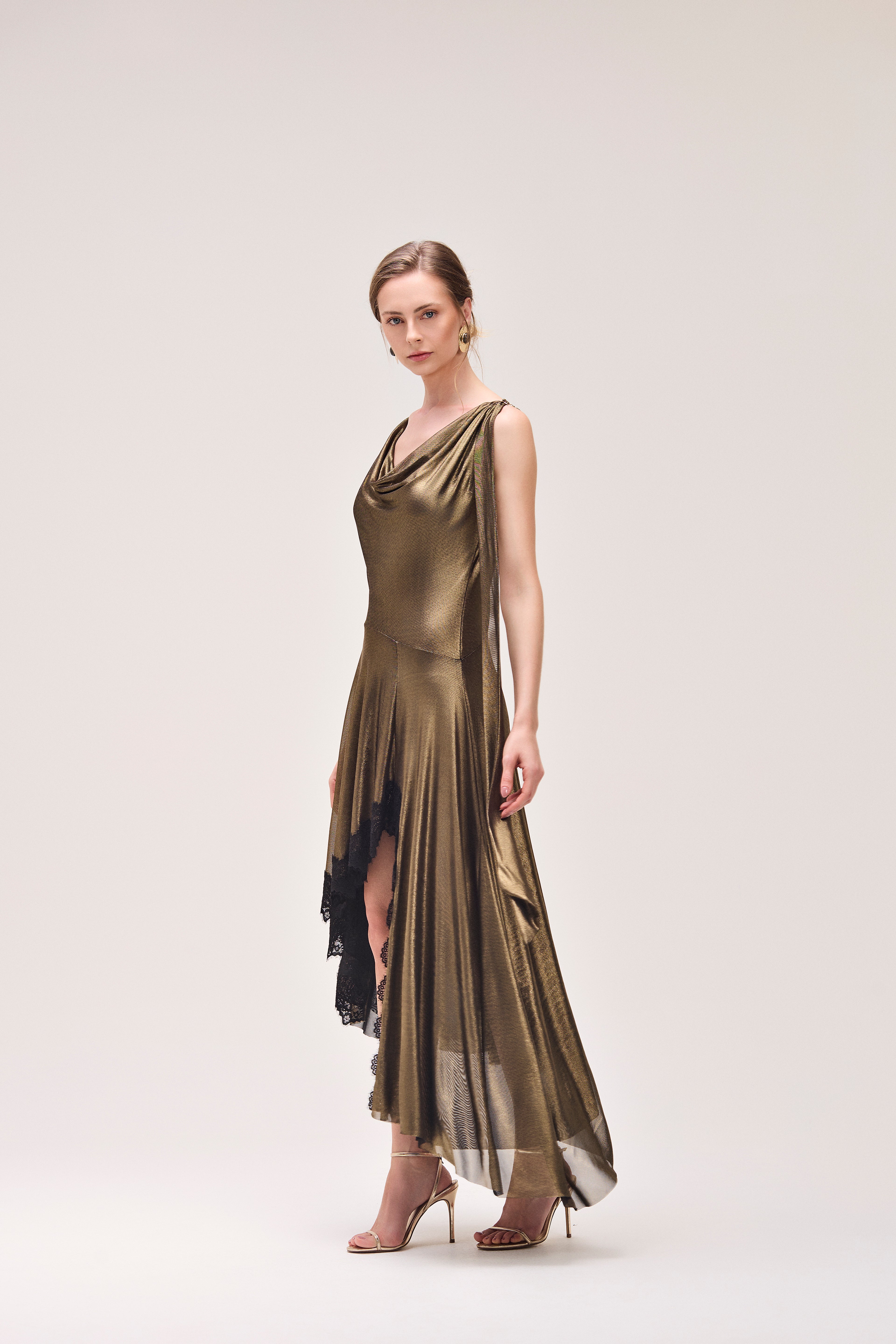 Vestido Conexão Dourado
