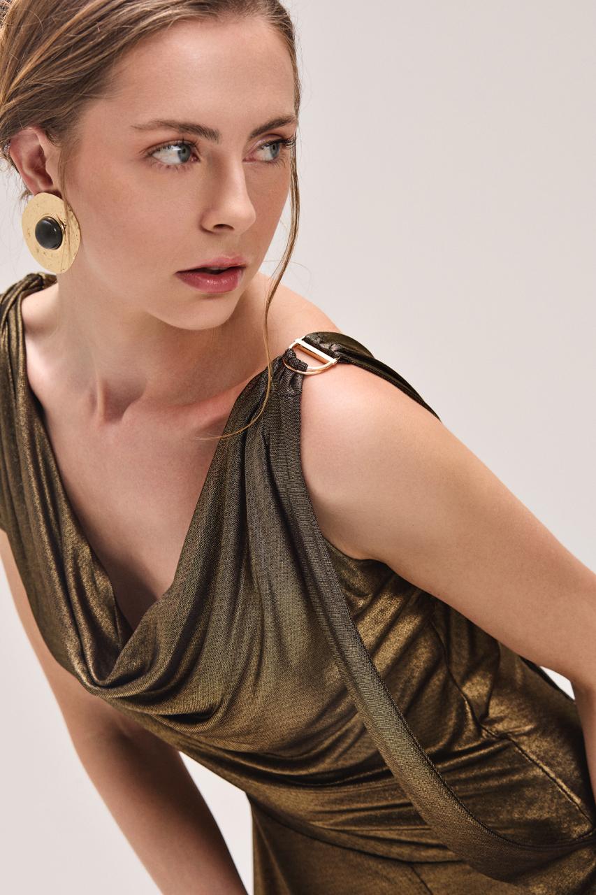 Vestido Conexão Dourado