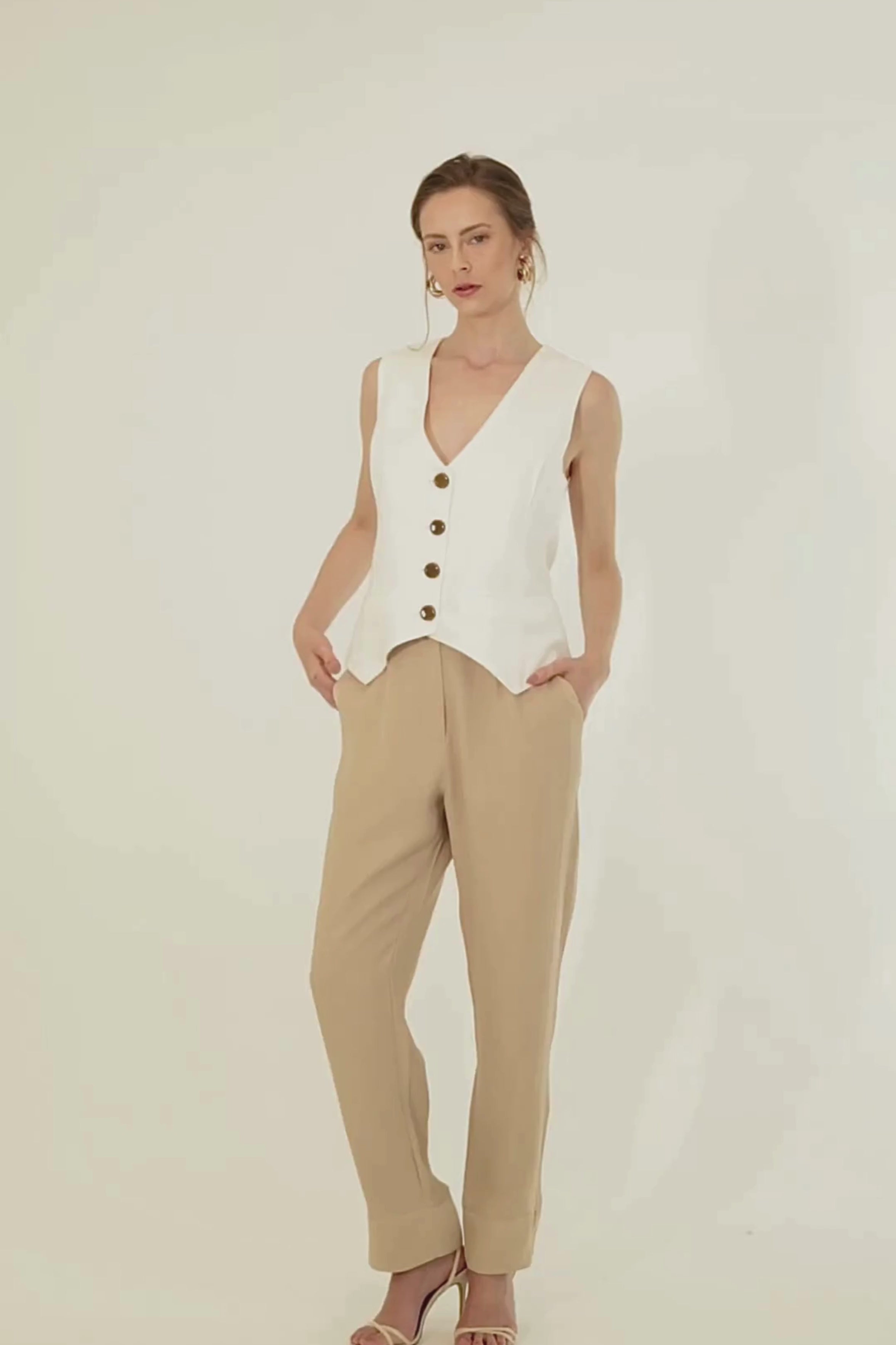 Calça Reencontro Areia